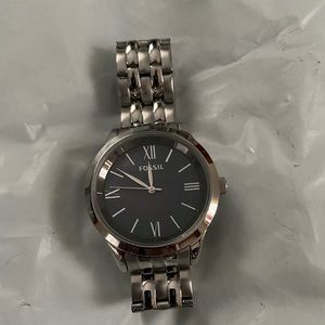 Brand new silver Fossil watch
